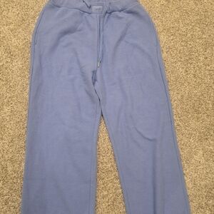Cozy Blue Wide Leg Pants